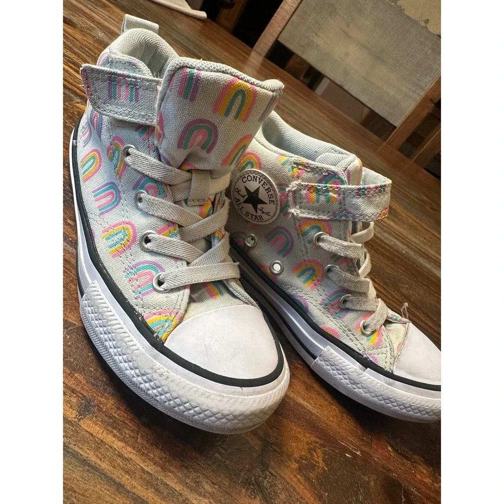 Converse Chuck Taylor All Star Pastel Rainbow High Top Sneakers A04775F Youth 1